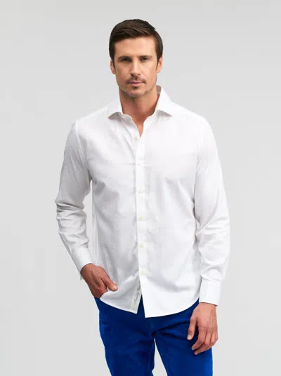 Robert Graham Waycross Long Sleeve Shirt In White