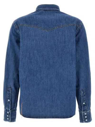 Shop Fortela 'ntex' Shirt In Blue