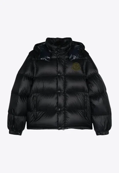 Moncler Cyclone 2-in-1 Short Down Jacket Blue In Blue