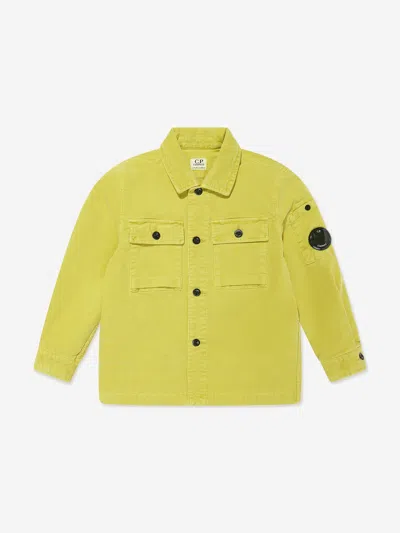 C.p. Company Logo-patch Shirt In Green
