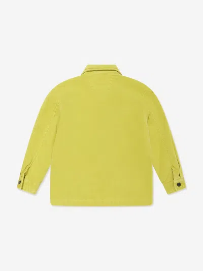 C.p. Company Logo-patch Shirt In Green