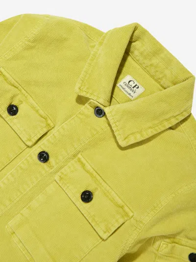 C.p. Company Logo-patch Shirt In Green