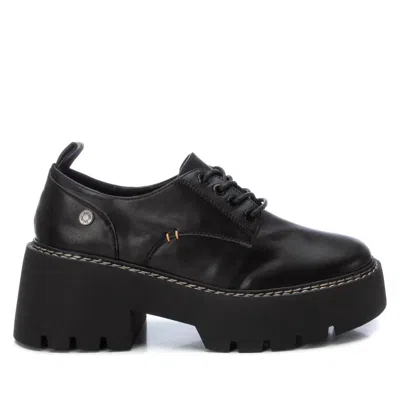 Xti Women's Heeled Lace-up Loafers In Black In Black