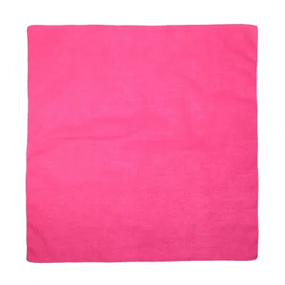 Ctm Cotton Solid Color Bandanas (pack Of 5 Of Same Color) In Pink