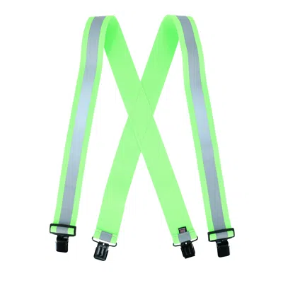 Perry Suspenders Men's Clip-end Reflective Safety Suspenders In Green