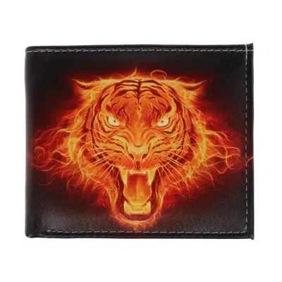 Ctm Men's Electric Tiger Bifold Wallet In Black