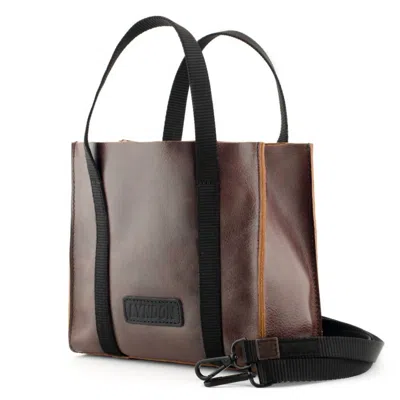Lyndon Women's Leather Mini Tote Bag In Brown In Brown