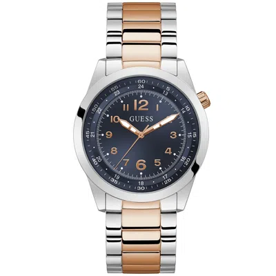 Guess Men's Max Navy Blue Dial Watch In Blue