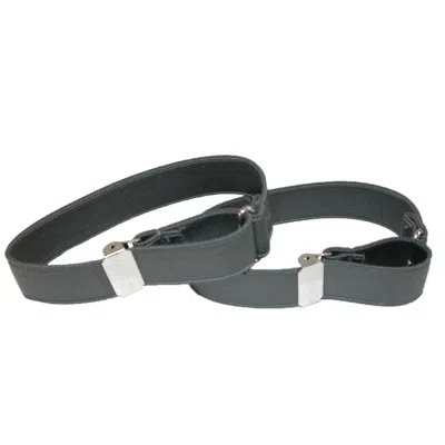 Ctm Satin Elastic Solid Color Adjustable Armband Sleeve Garter In Grey