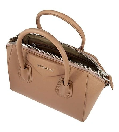 Shop Givenchy Antigona Sugar Small Leather Tote In Old Pink