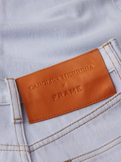 Frame X Carolina Herrera Tapered Jeans In White