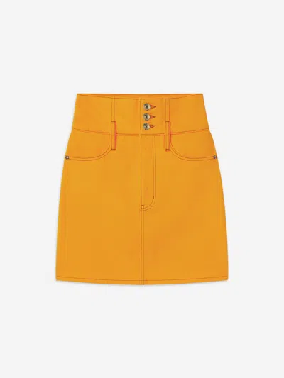 Frame The Corset Mini Skirt In White