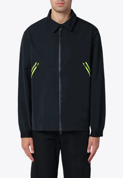 Purple Mountain Observatory Black Shirt Jacket With Zip In Black