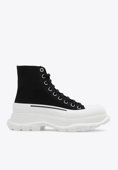 Alexander Mcqueen Alexander Mc Queen Tread Slick Ankle Boots In Black