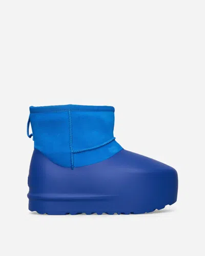Ugg Womens Classic Mini Pumped Moulded Suede Boots Bl In Blue
