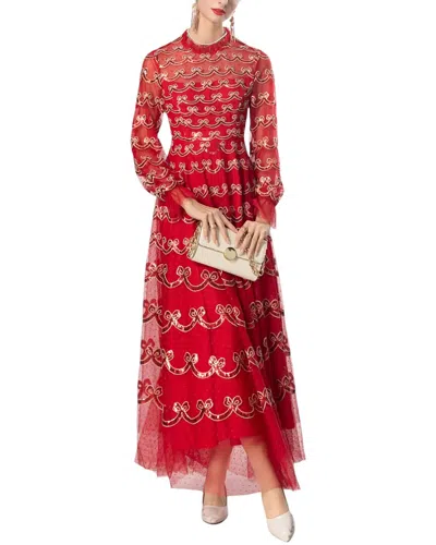Burryco Maxi Dress In Red