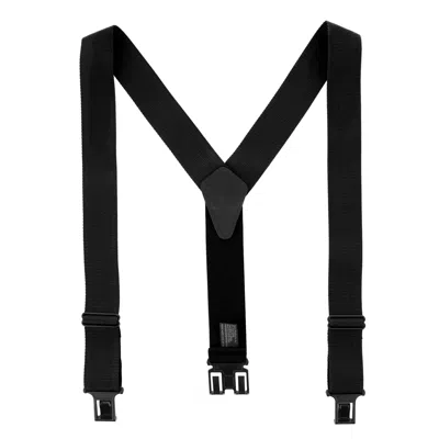 Perry Suspenders Men's Big & Tall Non-elastic Y-back Construction Work Suspenders In Black