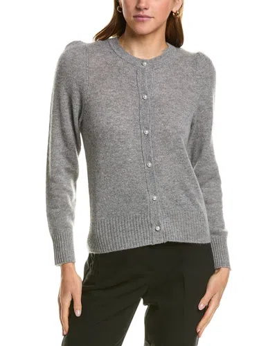 Hannah Rose Cashmere Cardigan In Grey