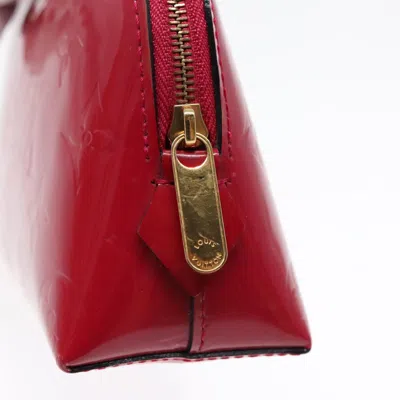Pre-owned Louis Vuitton Cosmetic Pouch Red Patent Leather Clutch Bag ()