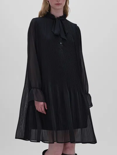 Aspesi Long Sleeve Pleated Dress