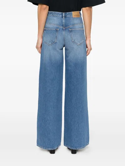 Isabel Marant High-rise Bootcut Denim Jeans With Belt Loops In Blue