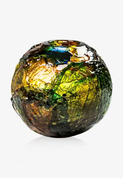 Venini Geacolor Glass Vase In Multicolor