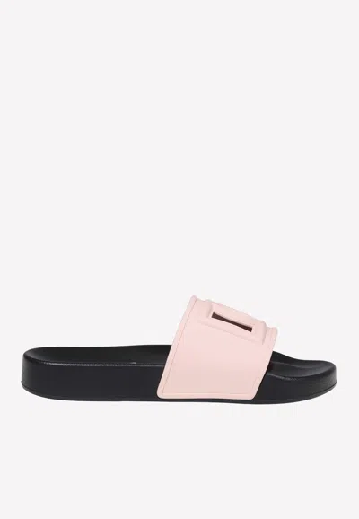 Dolce & Gabbana 20mm Saint Barth Rubber Slides In Pink