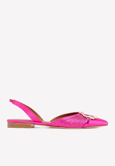 Malone Souliers Misha Mule Flats In Pink