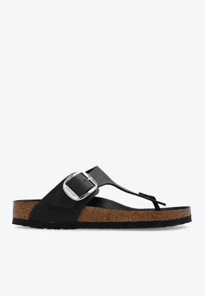 Birkenstock Gizeh Big Buckle Slide Sandal In Black