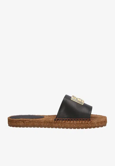 Dolce & Gabbana Espadrilles Mit Logo In Black