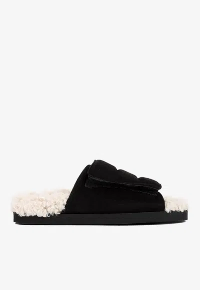 Gia Borghini Gia 3 Touch-strap Sandals In Black