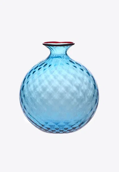 Venini Monofiore Balloton Extra Large Vase In Blue