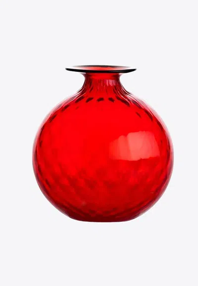 Venini Vases Green In Red