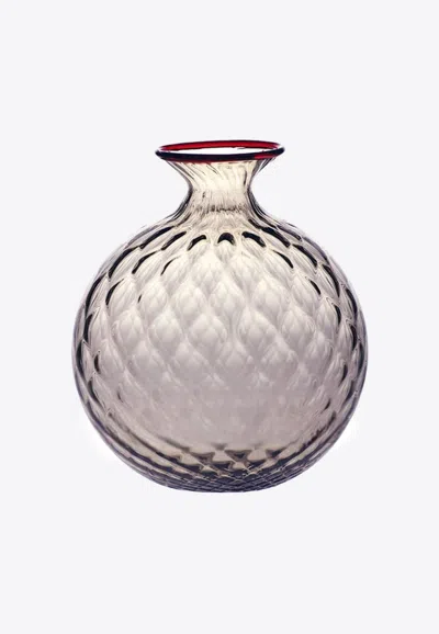 Venini Monofiori Balloton Vase In Taupe