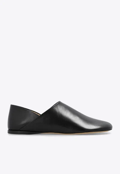 Loewe Toy Smooth-leather Slippers In Black
