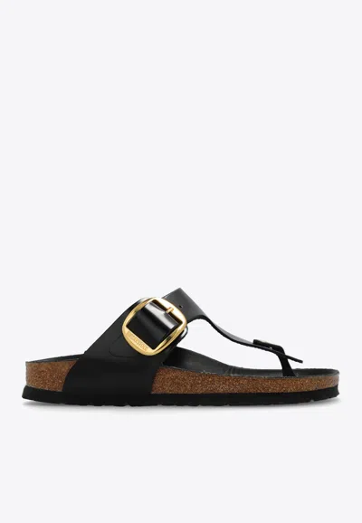 Birkenstock Gizeh Big Buckle Slide Sandal In Black