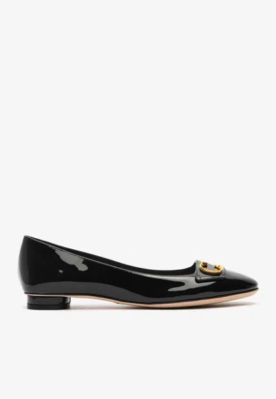 Dior Woman Ballet Flats Black Size 6.5 Leather In Black
