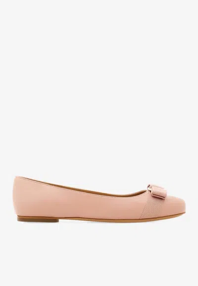 Ferragamo Woman Ballet Flats Light Pink Size 5.5 Lambskin In Pink