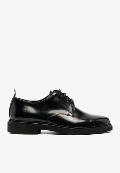 Thom Browne Black Uniform Lace-up Derbys In Black