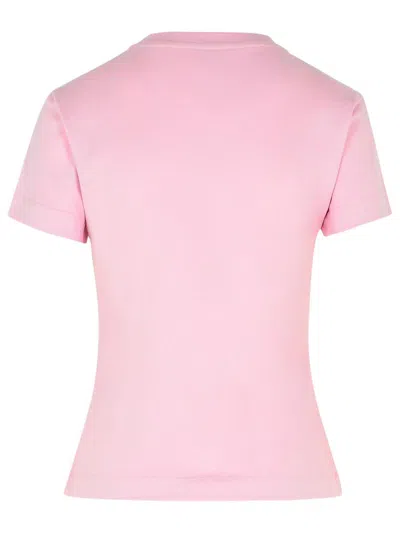 Moschino Jeans Logo Print T-shirt In Pink