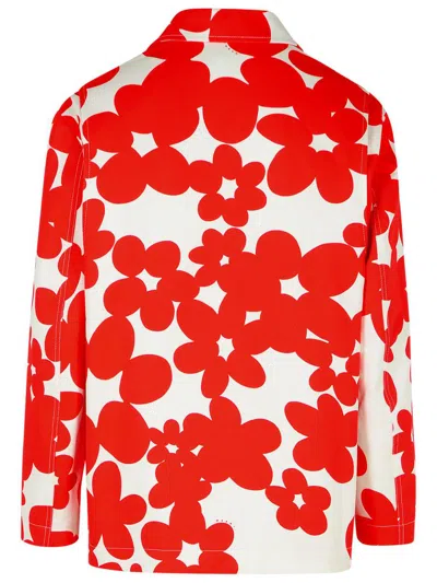 MARNI MARNI RED COTTON JACKET 