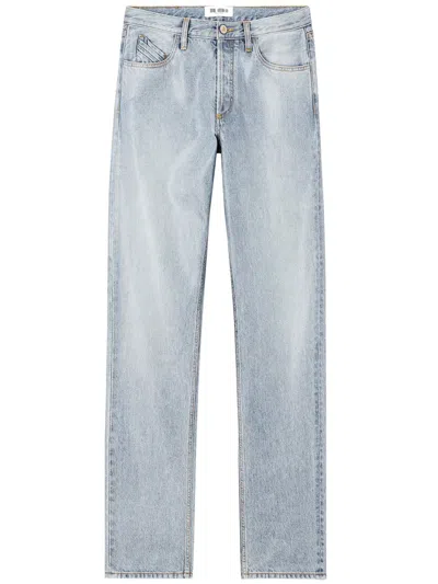 Attico Sky Blue Long Pants In Blue