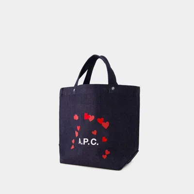 Apc Thais Mini Blondie Shopper Bag In Blue