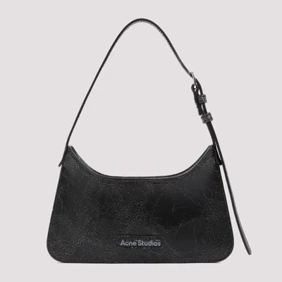 Acne Studios Mini Platt Crackled Leather Shoulder Bag