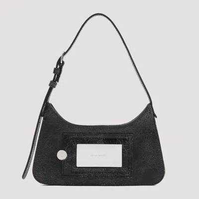 Acne Studios Mini Platt Crackled Leather Shoulder Bag