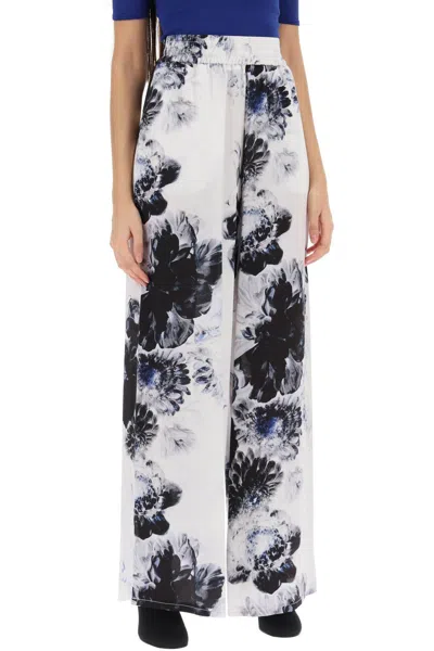 Alexander Mcqueen Floral Silk Pajama Pants