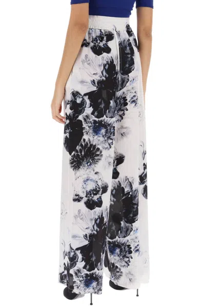 Alexander Mcqueen Floral Silk Pajama Pants