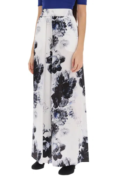 Alexander Mcqueen Floral Silk Pajama Pants
