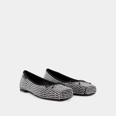 Alexander Wang Billie Rhinestone Embellished Ballet Flats