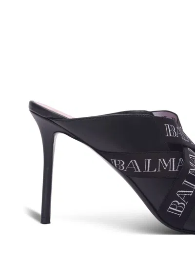 Balmain Square-headed High-heeled Sandals